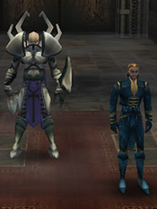 Artemis with his Sarafan Knight escort