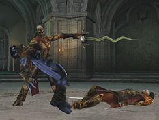 Kain saves Raziel from the Reaver