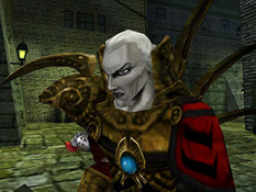 Kain wearing the Nexus Stone after reclaiming it from Umah