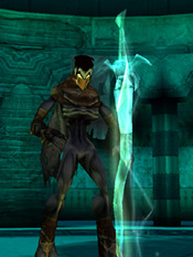 Raziel, about to claim the wraith-blade