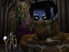 Raziel and Moebius talking in the Sarafan Stronghold in Soul Reaver 2
