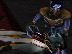 Raziel with Janos as Janos dies