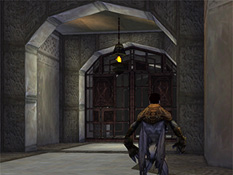 In the octagonal corridor around the Sanctuary's central throne room