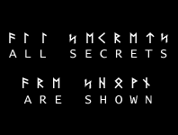 The map inscription translated: All secrets are shown