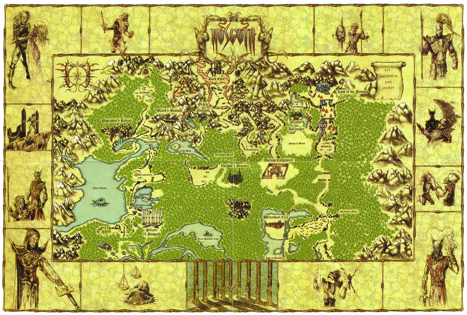 Map of Nosgoth from Blood Omen