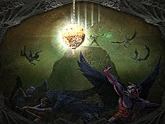 A mural showing the Ancient Vampires being afflicted with the Blood Curse