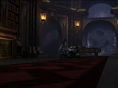 Inside the library-chamber, just after Janos' death