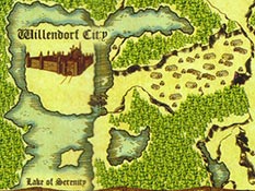 The Lake of Serenity as it appears on a Blood Omen map