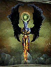 A mural in the Spirit Forge showing Kain as the Scion of Balance