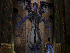 Raziel finds the door to the Subterranean Pillars Chamber and Ruins