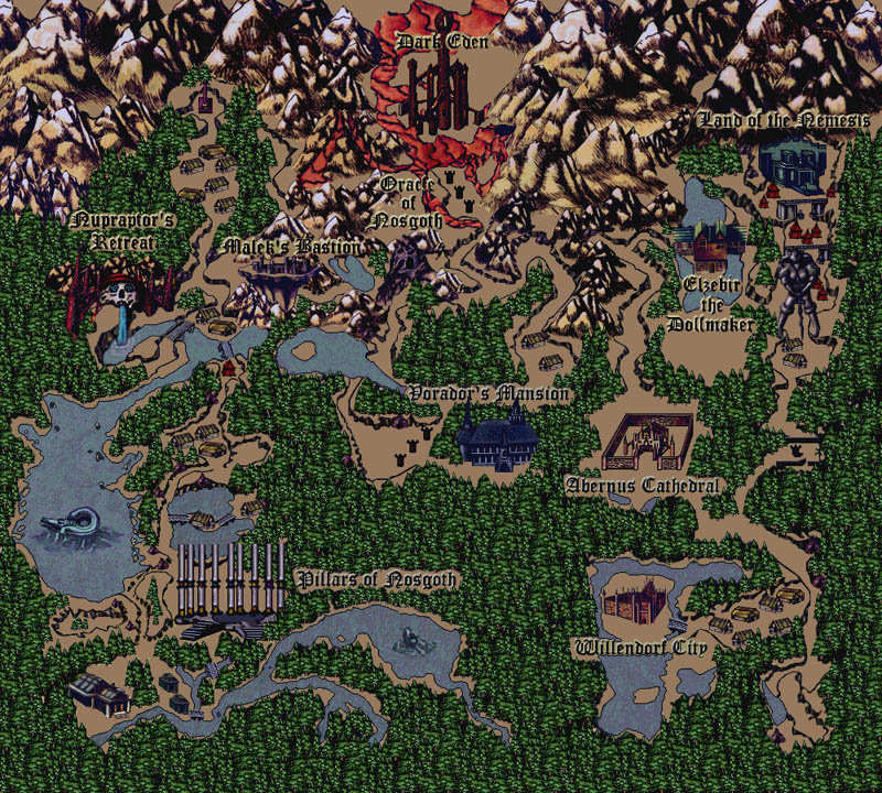 Map of Nosgoth from Blood Omen
