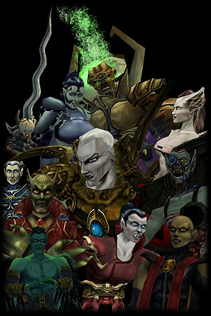 A montage of characters from The Legacy of Kain Series: Blood Omen 2 (2002)
